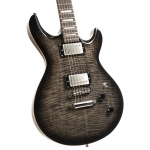 Cort elektromos gitár, áttetsző fekete burst