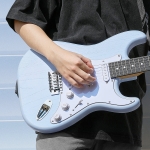 Donner elektromos gitár szett erősítővel, ST forma, sonic blue
