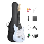 Donner elektromos gitár szett erősítővel, ST forma, sonic blue